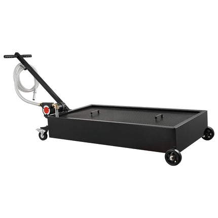 Rolling Oil Drain Pan 20 Gallon with Electric Pump, Hose
