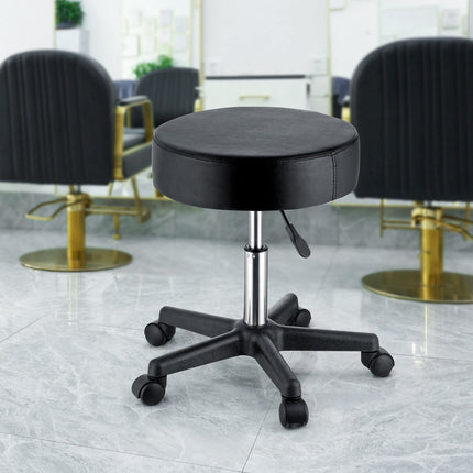 Rolling Stool with Wheels, Adjustable Height, Swivel, 400 lb