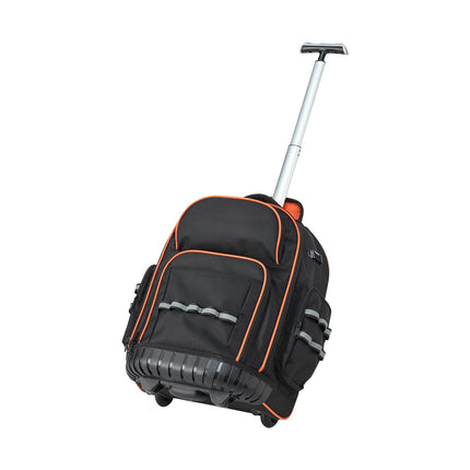 Rolling Tool Backpack, 110 lb Capacity, 45 Pockets