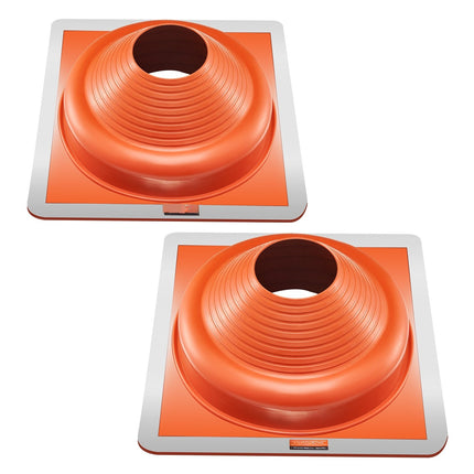 Roof Pipe Flashing Boots 2-Pack, 6-3/4 to 14 in