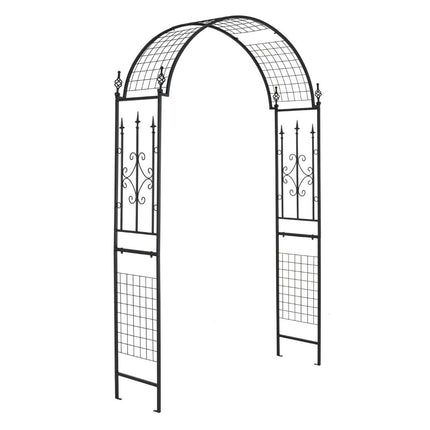 Rose arch metal garden arch for climbing plants trellis arch for backyard wedding party 143 x 40 x 234 cm