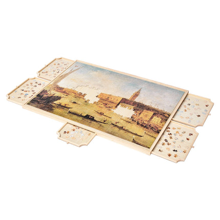 Rotating Puzzle Board, 2000-Piece, 5 Drawers, Cover