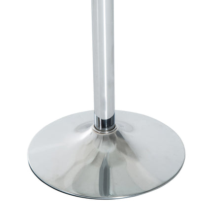 Apaļš stikla ēdamgalds, 70 cm, metāla pamatne
