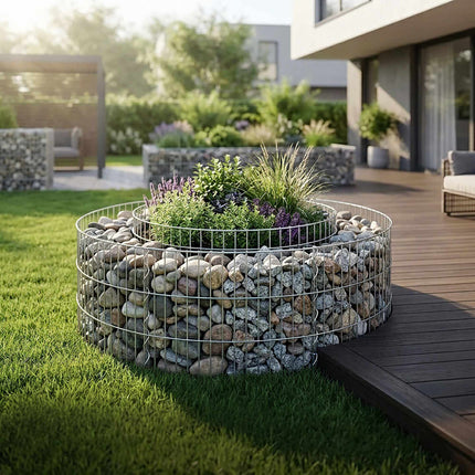 Apaļš tērauda gabions stādīšanai, 90x40 cm