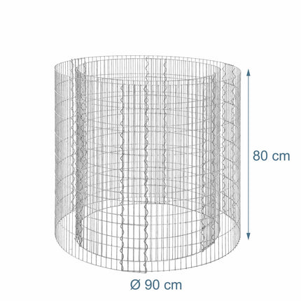 Apaļš tērauda gabions stādīšanai – 90 x 80 cm