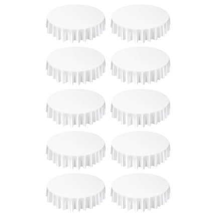 Round Tablecloths, 10-Pack 90-Inch Polyester, Washable