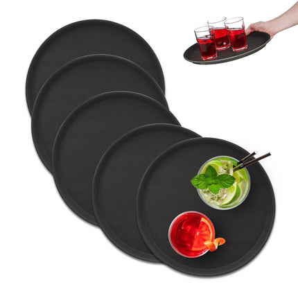 Apaļu servēšanas paplāšu komplekts, 5 gab., 35 cm