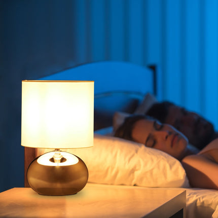 Apaļa galda lampa ar skārienfunkciju