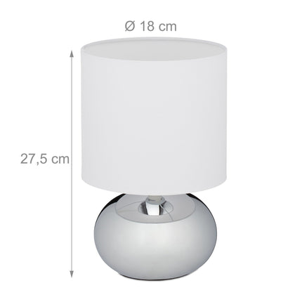 Apaļa galda lampa ar skārienfunkciju