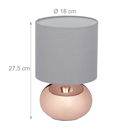 Apaļa galda lampa ar skārienfunkciju