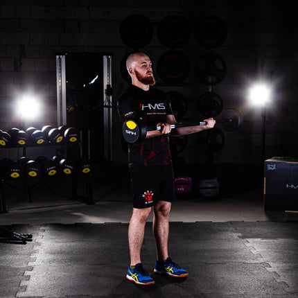 Ar gumiju pārklāts stienis, 40 kg, izturīgs rokturis