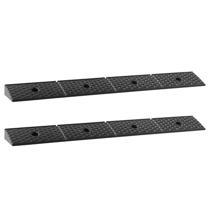Rubber Curb Ramp 2-Pack, 15-Ton, 2-In Rise, Drainage