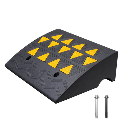 Rubber Curb Ramp, 6 in Rise, 15 Ton Driveway Ramp