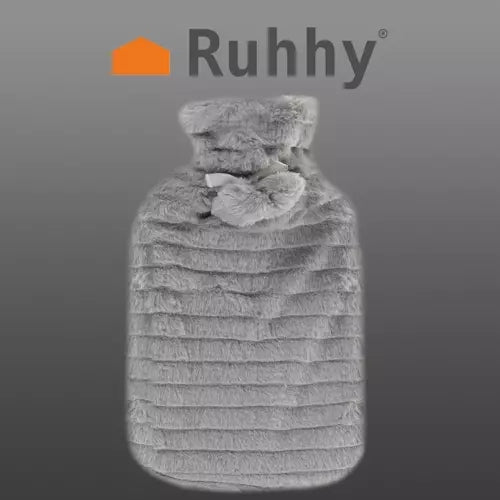Gumijas karstā ūdens pudele vāciņā 2000ml Ruhhy 19806