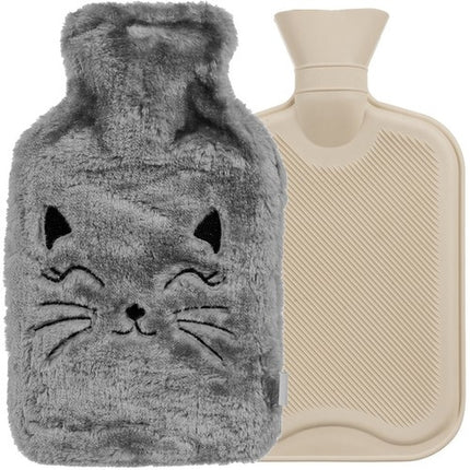 Gumijas karstā ūdens pudele vākā 1800ml Ruhhy 24535