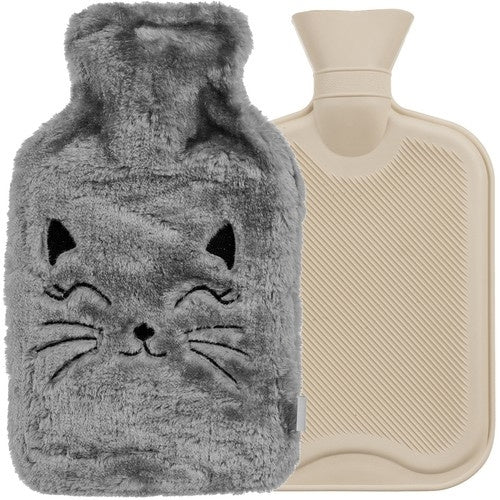 Gumijas karstā ūdens pudele vākā 1800ml Ruhhy 24535