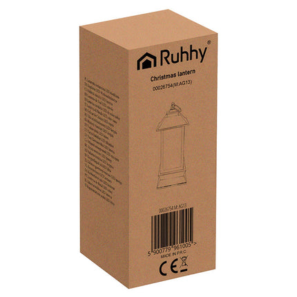 Ruhhy 26754 copper LED Christmas lantern