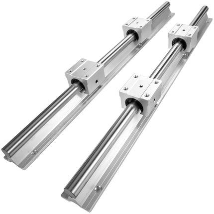 SBR16 Linear Rail Kit, 2 x 500mm Rails, 4 Blocks