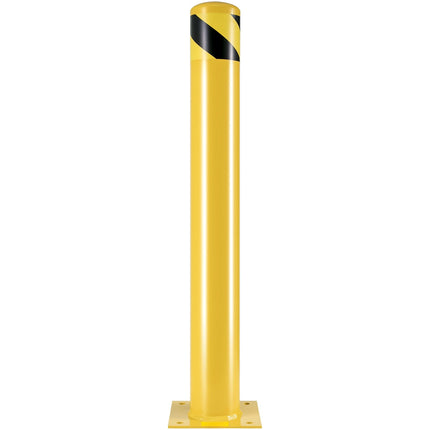 Safety Bollard Post, 36-Inch Steel, 4.5-Inch, 2-Pack