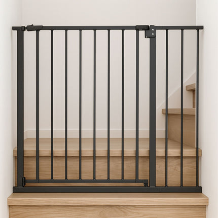 Drošības kāpņu vārti, izvelkami 75-100 cm, uzstādīšana bez urbšanas