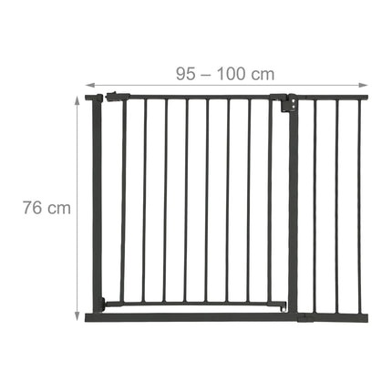 Drošības kāpņu vārti, izvelkami 75-100 cm, uzstādīšana bez urbšanas