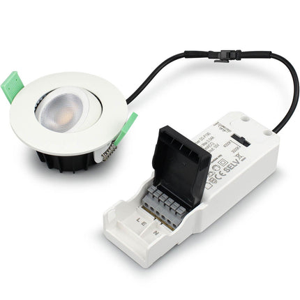 Sanna Dimmable Recessed downlight 3000K/4000K 520lm IP65 3-pack White