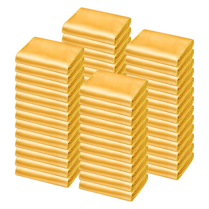 Satin Chair Sashes, 100 Pack, Gold, 7 x 108 In