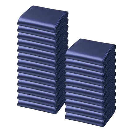 Satin Chair Sashes, 50 Pack, 7 x 108 Inch, Navy