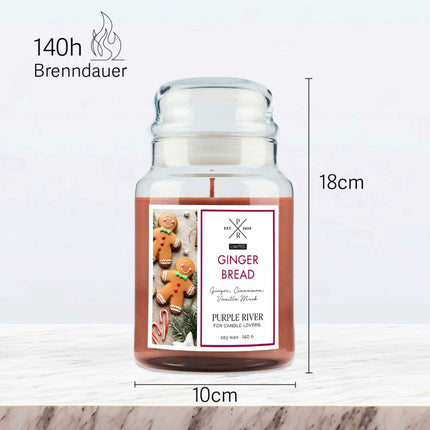 Aromātiskā sojas svece - 140 stundu degšanas laiks
