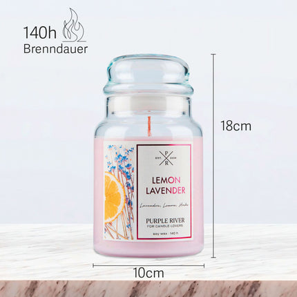 Aromātiskā sojas svece - 140 stundu degšanas laiks