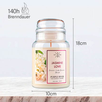 Aromātiska sojas vaska svece, 140 stundu degšanas laiks