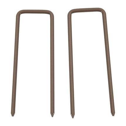 Šķērveida vārtu barjera, pagarināma, 52-405 cm, dārza alumīnijs, brūna, 103,5 cm augsta