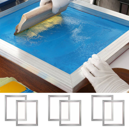 Screen Printing Frames 6-Pack, 16x20 in, 110 Mesh, Aluminum