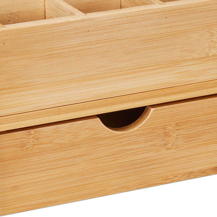 Screen stand and desk storage