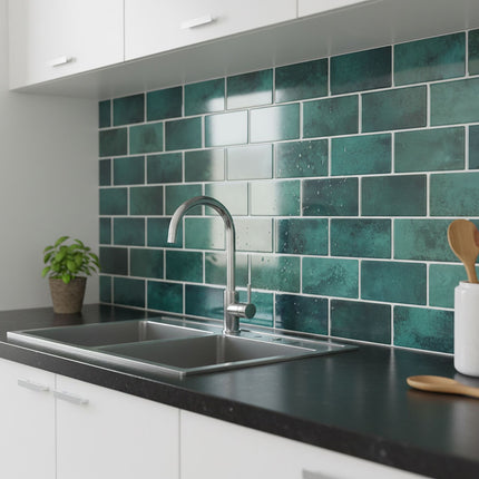 Pašlīmējošas 3D sienas flīzes, 30x30 cm, Metro Design