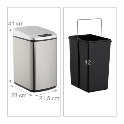 Sensoru atkritumu konteiners 12 l