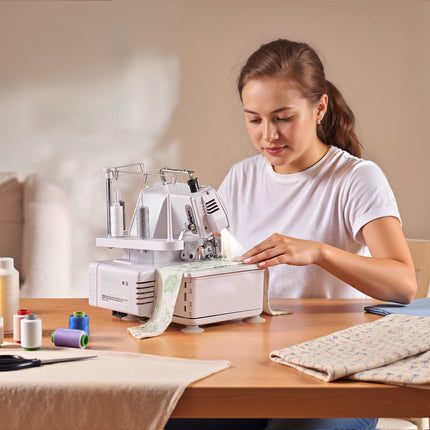 Serger Overlock Sewing Machine, 3/4 Thread, 1250 SPM
