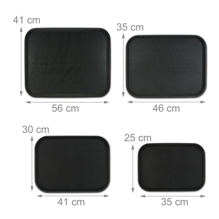 Serving tray set with 4 sizes