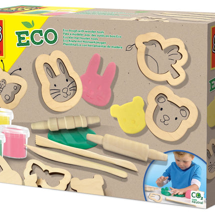 Ses Eco mīkla ar koka instrumentiem