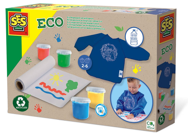 Ses Eco pirkstu krāsu komplekts ar priekšautu