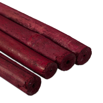 Set of 25 Red Bamboo Canes 120 cm