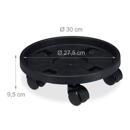 2 mazu plastmasas augu rullīšu komplekts