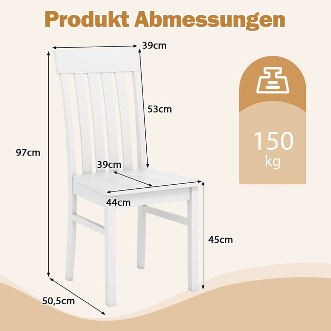 2 baltu ēdamistabas krēslu komplekts bez roku balstiem, ergonomisks dizains