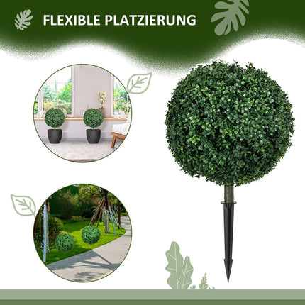 70 cm Large UV protected artificial boxwood plants for indoor/outdoor use