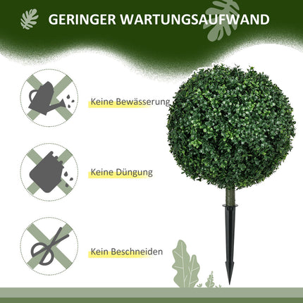 70 cm Large UV protected artificial boxwood plants for indoor/outdoor use