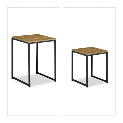 2 koka imitācijas kafijas galdiņu komplekts
