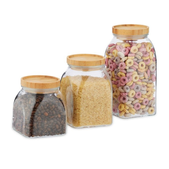 3 uzglabāšanas burku komplekts