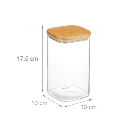 3 uzglabāšanas burku ar vākiem komplekts 1200 ml
