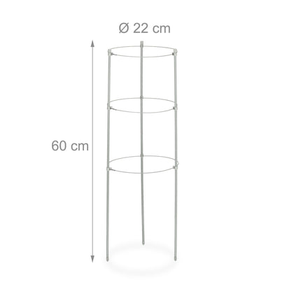 4 apaļu tomātu balstu komplekts, 60 cm