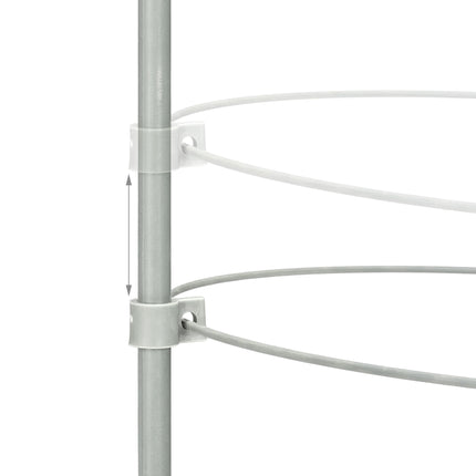 4 apaļu tomātu balstu komplekts, 60 cm